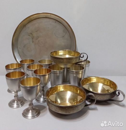 Рюмка, стопка, чашка, мельхиор, СССР