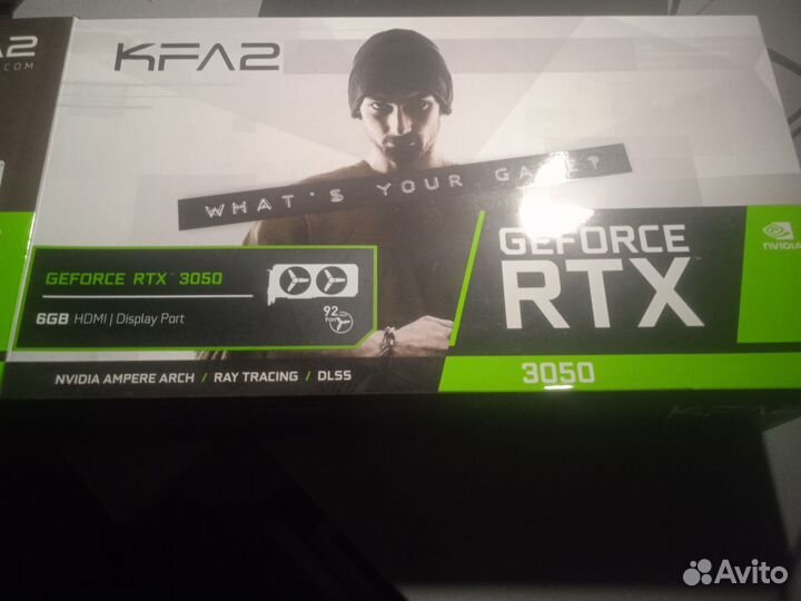 Видеокарта KFA2 GeForce RTX 3050 X Black 6GB