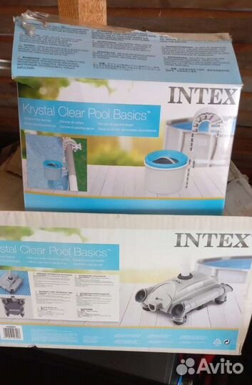 Каркасный бассейн intex бу