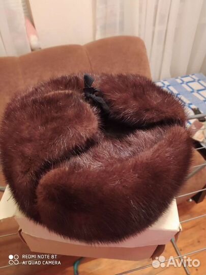 Норковая шапка мужская ушанка