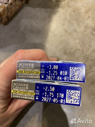 Контактные линзы acuvue oasys for astigmatism