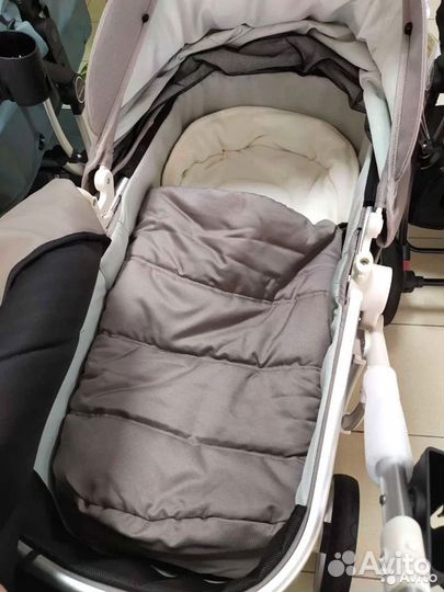Коляска 3 в 1 Экокожа