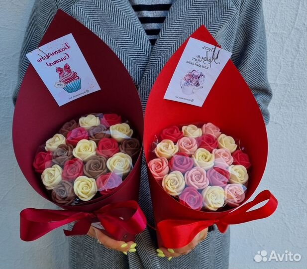 Съедобные букеты из шоколадных роз в Казани