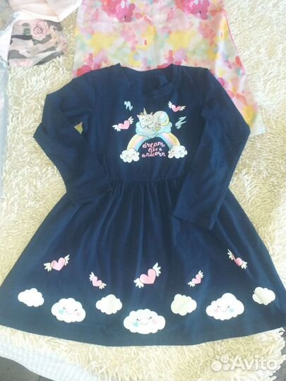 Вещи пакетом р.122-128 на девочку