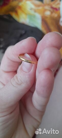 Позолоченное кольцо