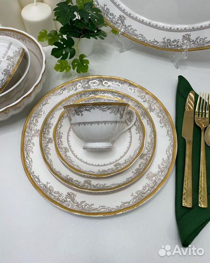 Столовый и чайный сервиз 39 пред