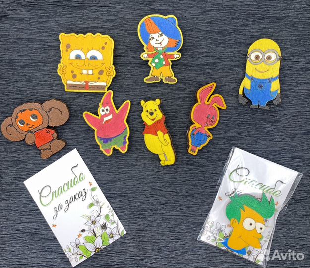 Деревянные значки