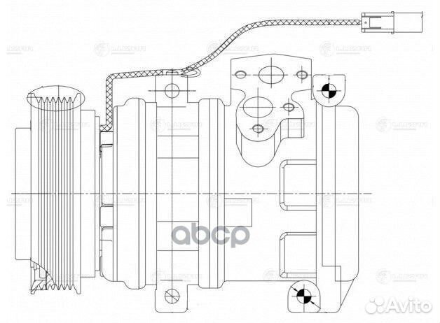 Компрессор кондиц. для а/м Mitsubishi Pajero IV