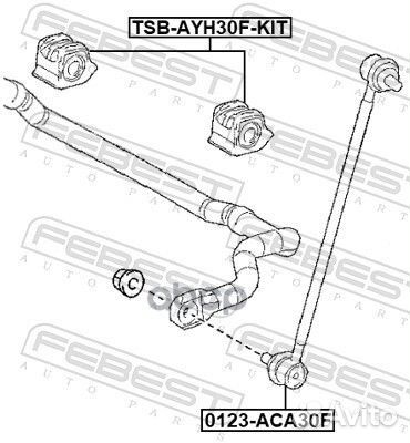 TSB-AYH30F-KIT к-кт втулок стабилизатора передн