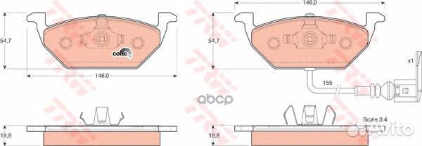 Колодки тормозные VAG fabia/octavia/golf 5/golf