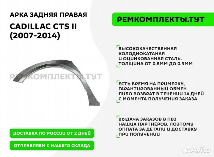 Арка задняя правая Cadillac CTS 2