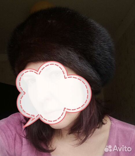 Берет женский норковый