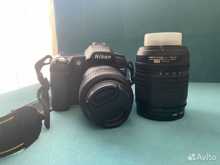 Фотоаппарат nikon D80 с двумя объективами