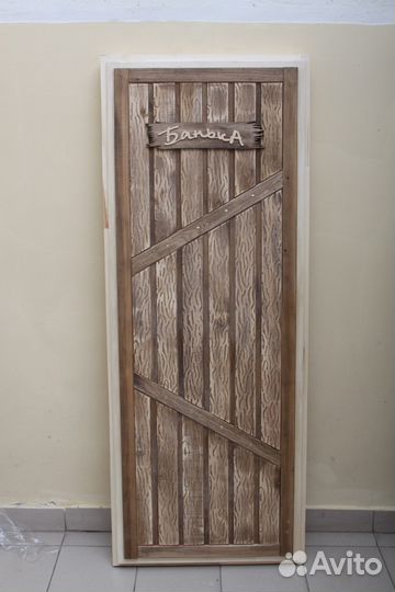 Дверь банная из липы