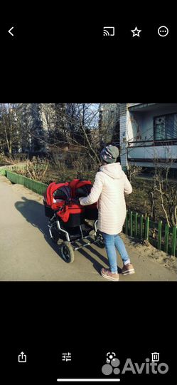 Коляска для двойни 2 в 1