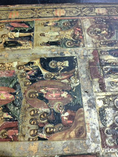 Старинная икона Праздники