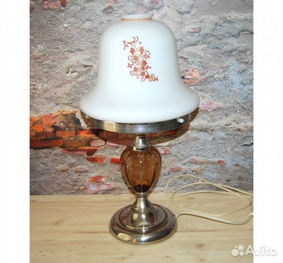 Советская винтажная настольная лампа ночник СССР