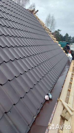 Металлочерепица классик 0,5 Satin RAL 8017 шоколад