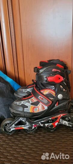 Роликовые коньки раздвижные 31-36 с сумкой