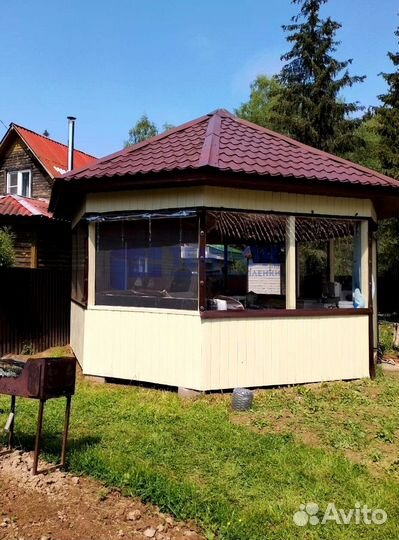 Жидкие окна для беседки