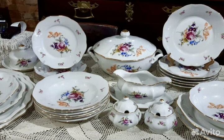 Сервиз Мейсенский букет