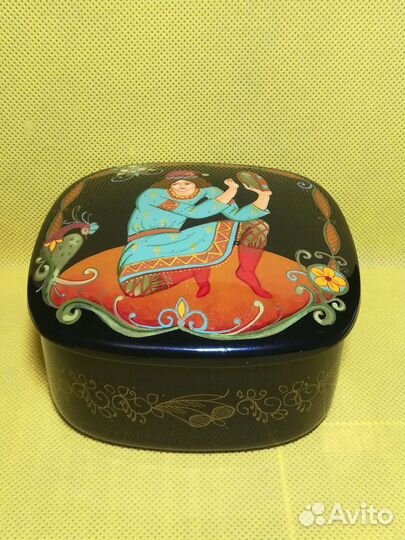 Шкатулка СССР Ручная роспись