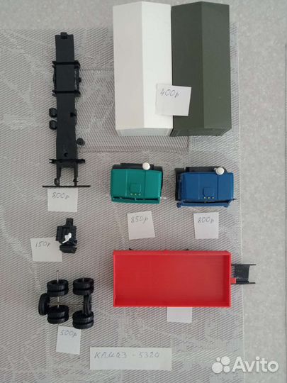 Камаз 5320, 5511, 5410 1/43 запчасти