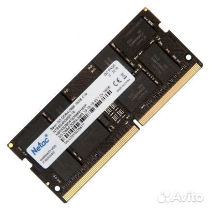 Оперативная память для ноутбука SO-dimm DDR4, 16 Г