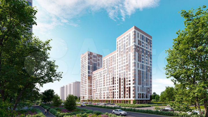 2-к. квартира, 62,5 м², 3/25 эт.