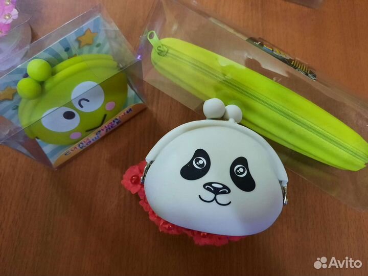 Силиконовый кошелек, пенал-чехол