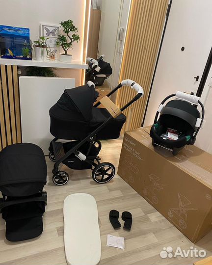 Новая Коляска 3в1 Cybex Balios S lux deep black