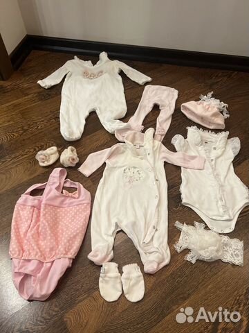 Вещи пакетом на девочку от 0 до 6 месяцев