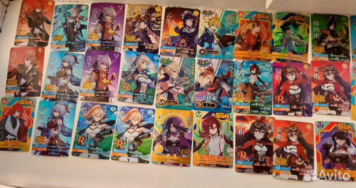 Пак коллекционных карт по геншину