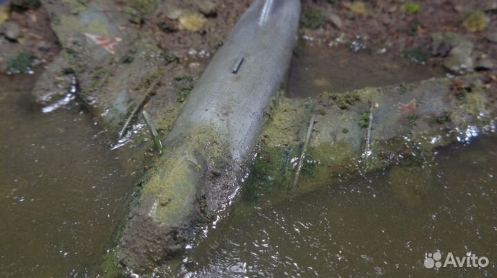 Диорама Миг-15 в болоте