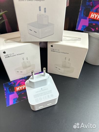Power Adapter 35W 2 разъема USB-C