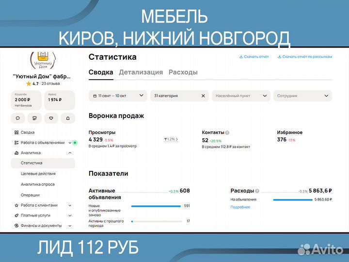 Авитолог /услуги авитолога/ продвижение на авито