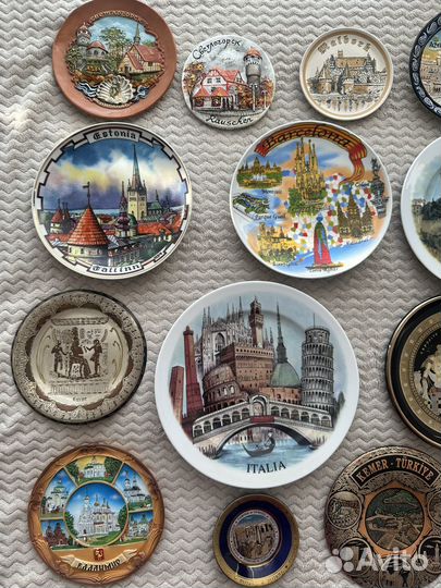 Тарелки на стену. Разные города и страны