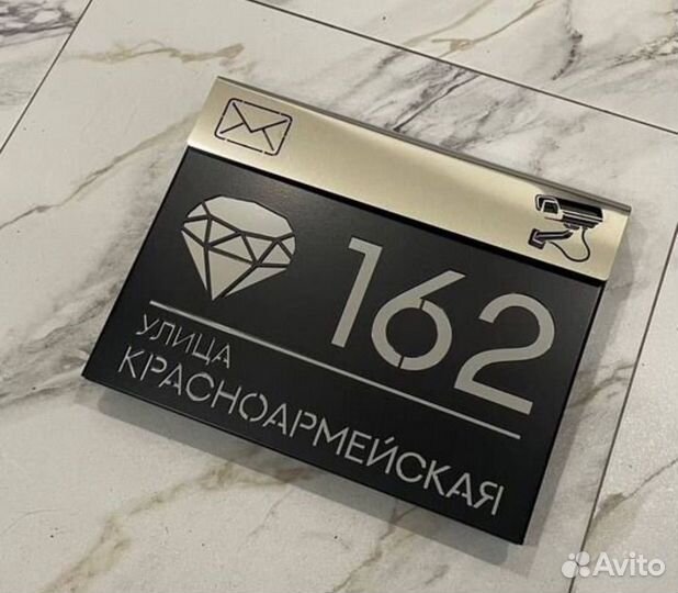 Почтовый ящик/адресная табличка из металла