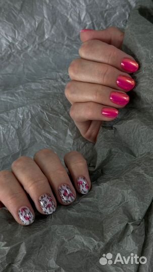 Маникюр+укрепление (на дому)