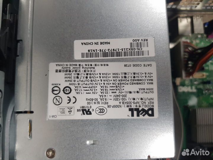 Корпус, блок питания Dell Optiplex 745