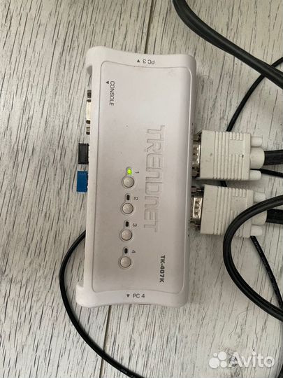 KVM переключатель trendnet TK-407K