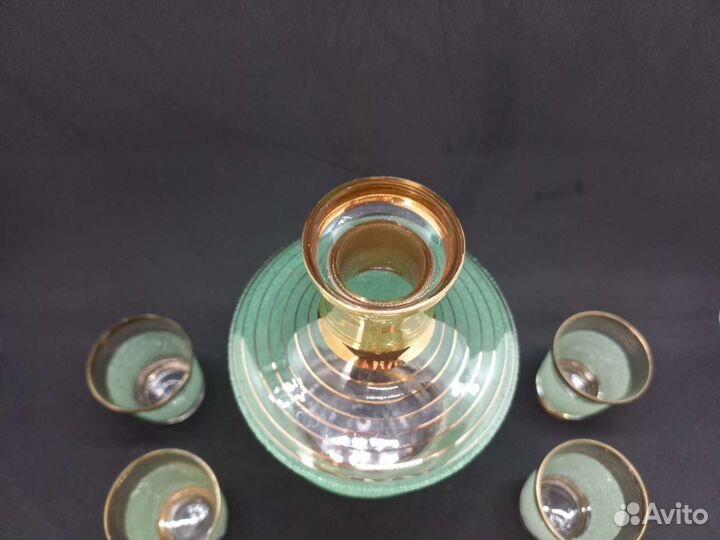 Графин + 6 стопок Красный Гигант