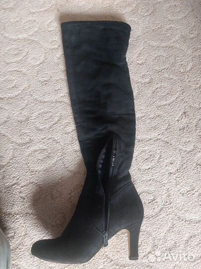 Ботфорты замшевые 39