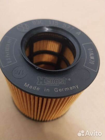 Фильтр масляный volkswagen