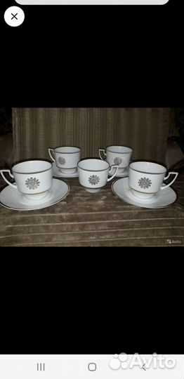 Сервизы чайные-кофейные остатки