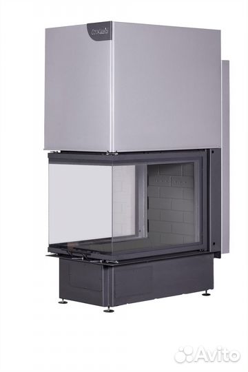 Камин Экокамин дельта 700 B три стекла подовое гор