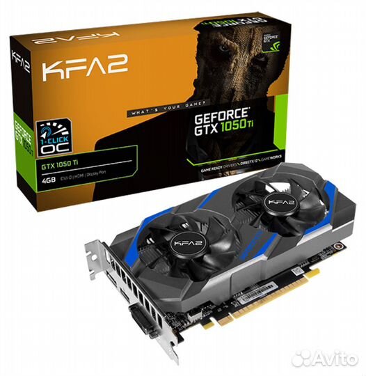 Игр. видеокарта - KFA 2 GTX 1050Ti 4гб (в идеале)