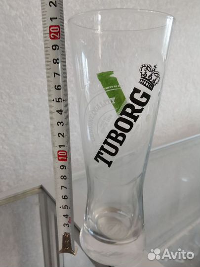 Бокал пивной Tuborg 0,5 с рельефом