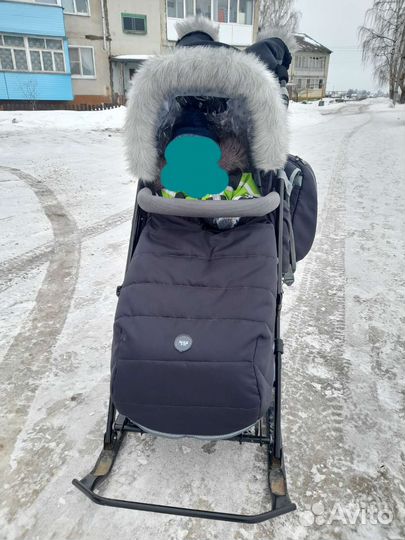 Коляска санки