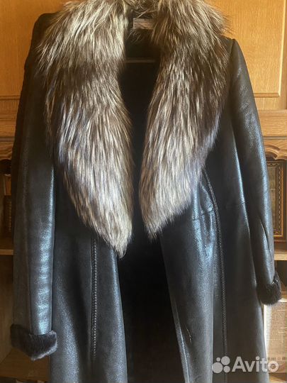 Дубленка натуральныя с чернобуркой